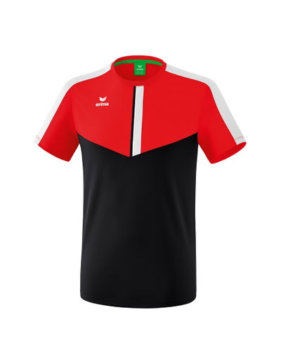 Erima Sport-Tshirt Squad (100% Polyester) rot/schwarz Jungen